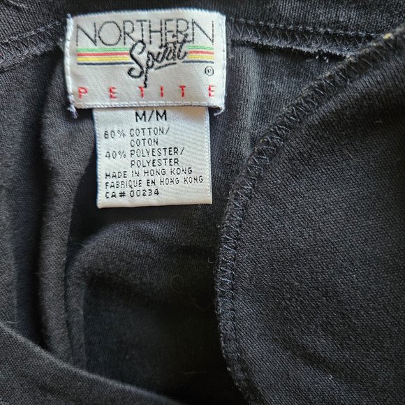 Size M to L Vintage 1980s Northern Spirit Beaded T-Shirt - Picture 12 of 12